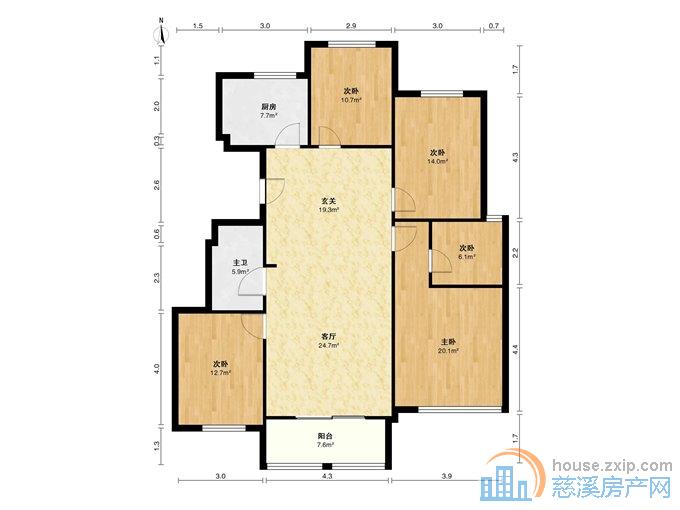 橡树湾128平205万洋房位置好