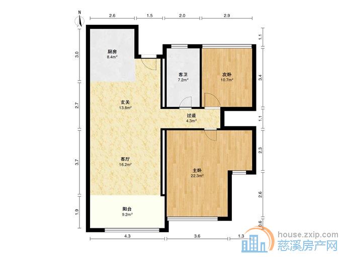 江畔壹号苑 精装 101平方138万
