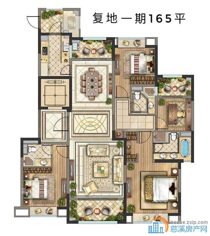 复地一期 166平双套房 165.8万