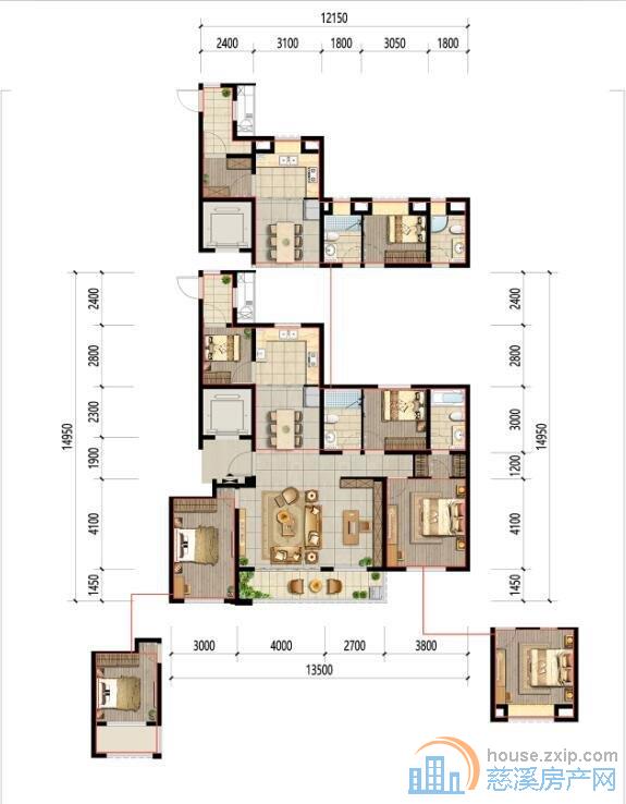 俯院江南北区141平213万送车位