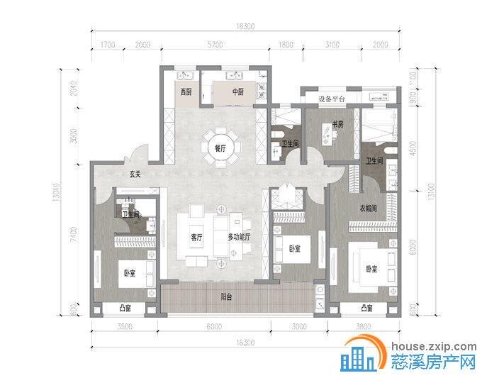 上河檀府大平层 244平468万清盘距惠