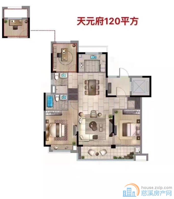 碧桂园月桂府124平108.8万精装修