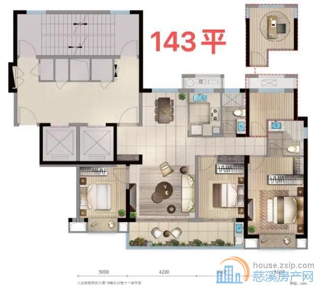 急卖 中交玉宸园 毛坯143平方215万