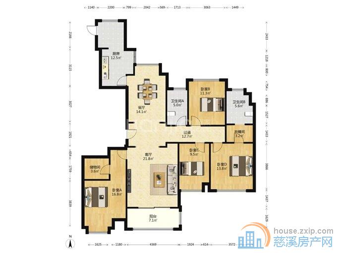 金地鸿悦191平308万育才书包