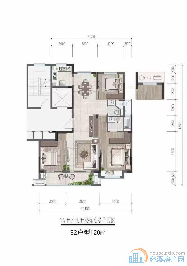 逸湾小筑2楼120平方