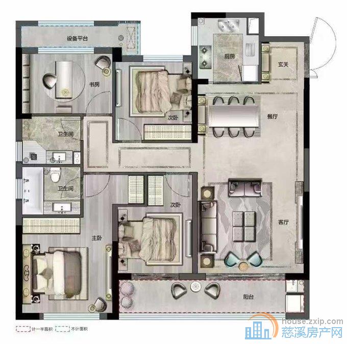 红星檀府西区140平四房192.8万