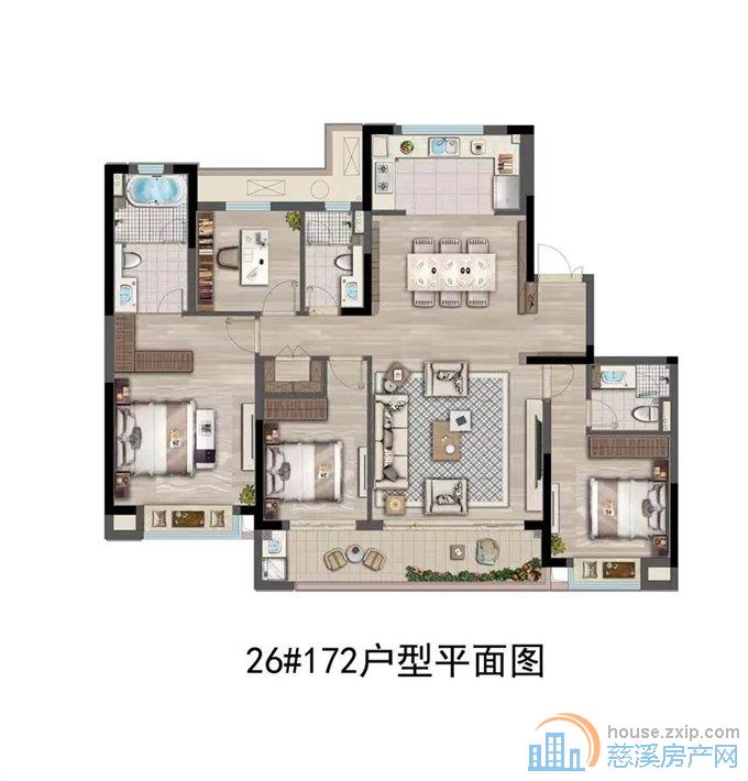 湖樾云著172平 288万送装修明月书院