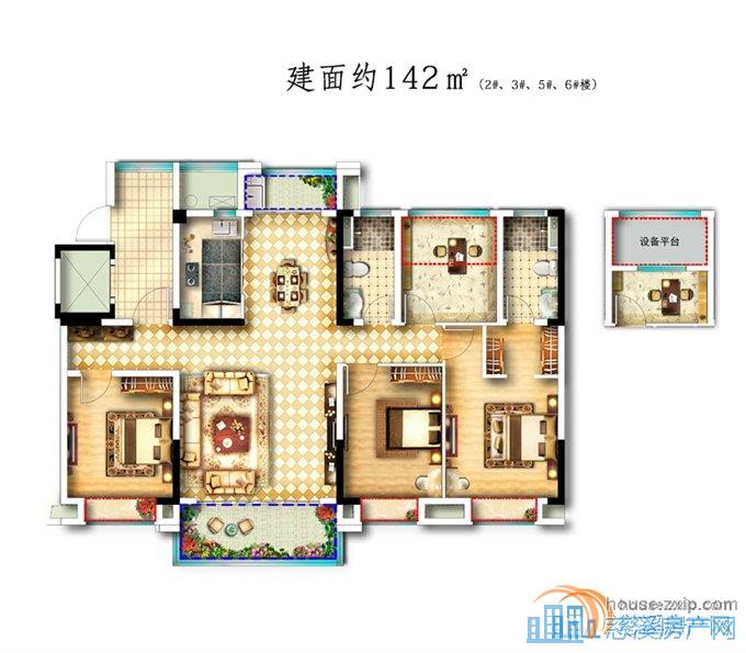 天誉华府黄金楼层一口价205万直接钥匙在