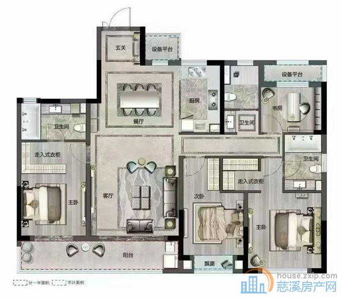 红是檀府西区162平毛坯280万