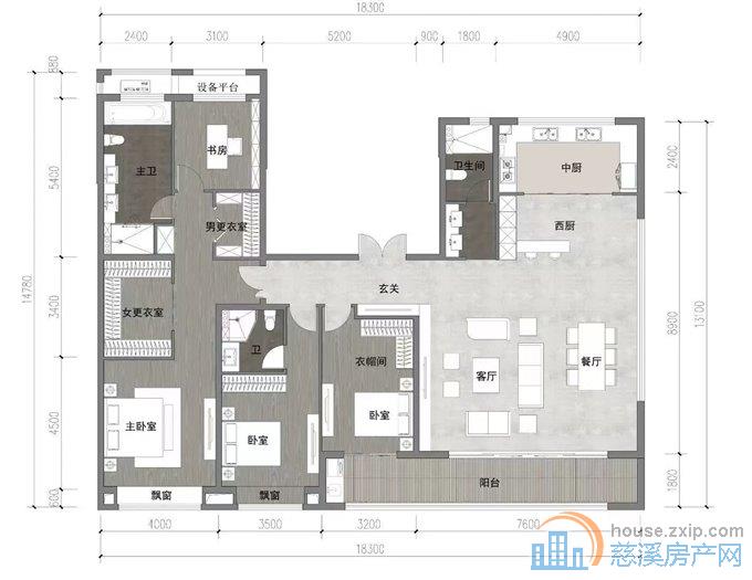 上河檀府洋房 244平 345万 可议价