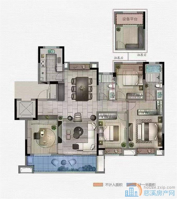 江南大院洋房143平方 售258万